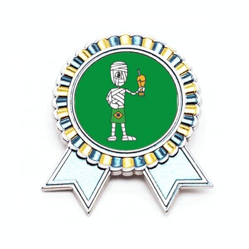 Broche foot Brésil M métal idéale pour vos soirées de match