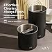 KIVY Vacuum Coffee Canister - Push Lid Preserves Aroma & Oil - Stainless Steel Airtight Container for Ground & Bean Storage - Removes Excess Air