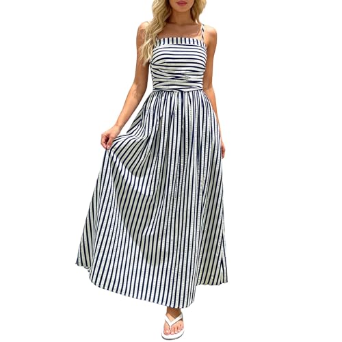 Robe midi rayée chic pour vos soirées d'été et cocktails en bord de mer