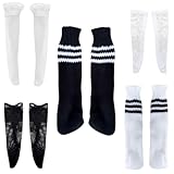 【OLYOLY】1/6 (30cm) ドール用 ソックス ドール服 下着 ロング 靴下 膝下 ニーハイソックス タイツ 着せ替え人形用 かわいい ミニチュアドール 衣装 フィギュア キッズ 女の子 (03 5足セット)