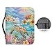 Cxdvotvy Leather Bible Cover Case for Men and Women Sea Turtle Plumeria Printed Large Bible Carrying Case Lightweight Book Cover for Book Lover