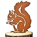 Vesaneae Rostiges Eichhörnchen, Gartenstecker Rost, Deko Gartenstatuen aus Metall, Baumstecker Rost, Eichhörnchen Figur, Gartenfigur, Edelrost Gartendeko für Hof Outdoor Garten Hinterhof Rasen Deko
