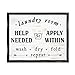 Stupell Industries Laundry Room Help Needed Apply Within, Design by Lettered and Lined