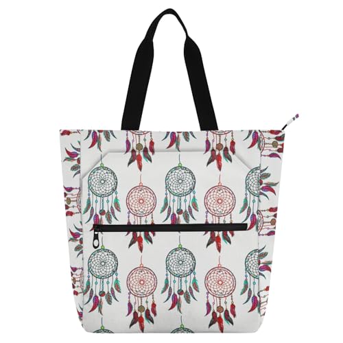 Bolsa de mão colorida de tecido Oxford resistente à água com vários bolsos