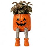 Whimsical Halloween Hanging Legs Planter (E)