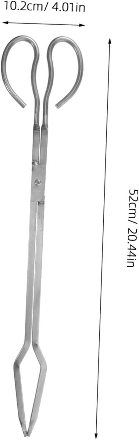 Xmas Stainless Steel Firewood Tongs Fireplace Log Grabber Heavy Duty