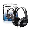 Panasonic-Full-Sized-Lightweight-Long-Cord-Headphones--RP-HT161-K-Black Panasonic Headphones, Lightweight Over the Ear Wired Headphones with Clear Sound and XBS for Extra Bass, Long Cord, 3.5mm Jack for Phones and Laptops – RP-HT161-K (Black)