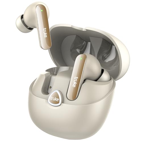 truke Buds F1 Ultra True Wireless in Ear Earbuds Spatial Audio Experience, 60H Playtime Ear Buds, Quad Mics Crystal-Clear Calls, Fast Chargi at ₹799 – Amazon