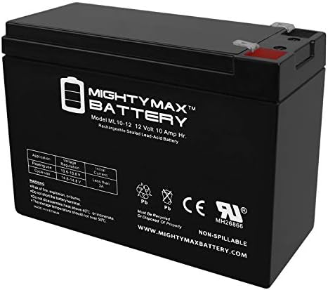 ML10-12 - 12 Volt 10 AH, F2 Terminal, Rechargeable SLA AGM Battery