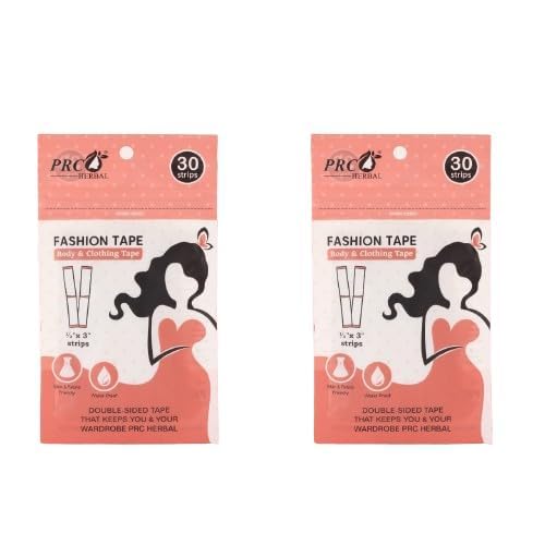 Fashion & Body Tape, Transparent, Double-Sided Adhesive, Herbal Material, 60 Strips, 1.27 cm x 7.62 cm-image-21