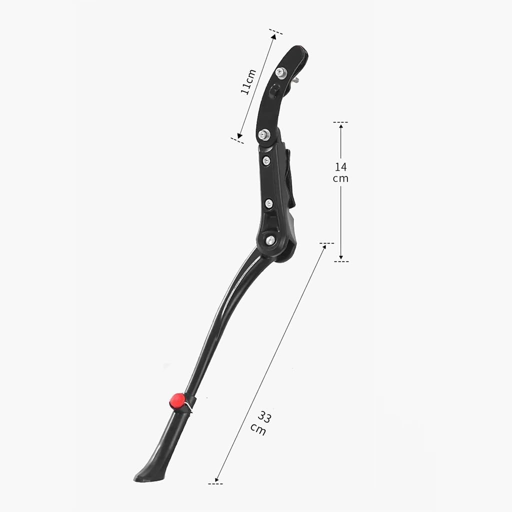 WWITH Fahrradständer für Riese & Müller Charger4 GT Touring 2023–2026, Leichter Einstellbarer Bike Kickstand Aluminium Rutschfester und Stabiler