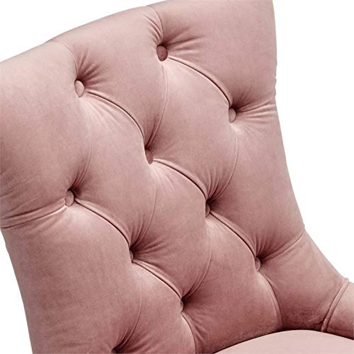 Modway Regent Tufted Performance Velvet Dining Side Chairs - Set Of 2, Dusty Rose #TOP7