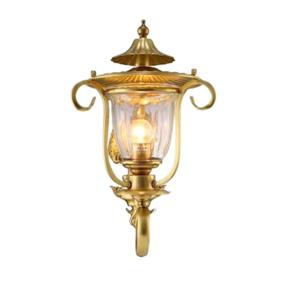 HPTHLY Wall Mounted Light Living Room Wall Light Bedside Wall Lamp Aisle Wall Sconce Bedroom Wall Lantern Kitchen Cafe Bar Bathroom Indoor Decoration Brass G(1Light)