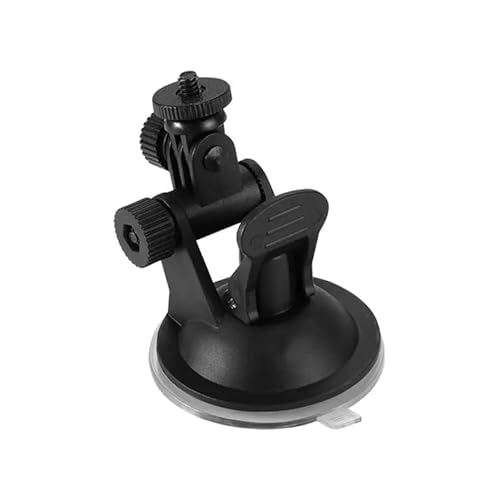REFLEX CAMERA Glass Windshield Suction Cup Mount, Secure, 360° Adjustable Suction Mount for Action Cameras – Strong Grip for Smooth Surfaces – Compatible with Go Pro Hero 13-5, D J I, Insta 360
