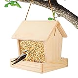 Vogelfutterstation für den Außenbereich – hängende Futterstation zum Beobachten von Vögeln, Wildfutterstation, ideal für Meisen, Spatzen und Wildbeobachtung
