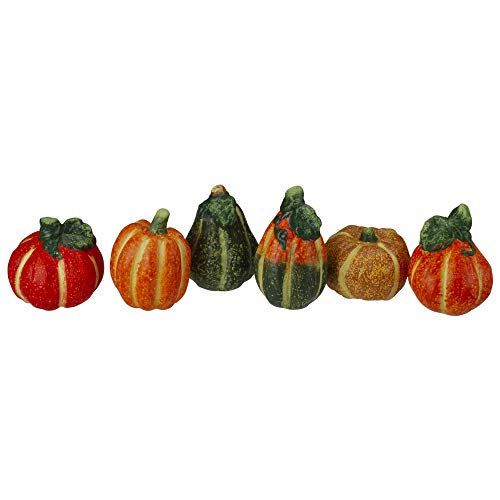 Northlight 6pc Fall Harvest Ceramic Pumpkins Decoration Set