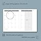 POPRUN Kalender 2026 Wochenplaner 22 x 16,5 cm, 17-Monate-Terminplaner (Jan.2026-Dez.2026), Buchkalender 1 Woche 2 Seite Softcover mit PU-Leder - Burgunderrot