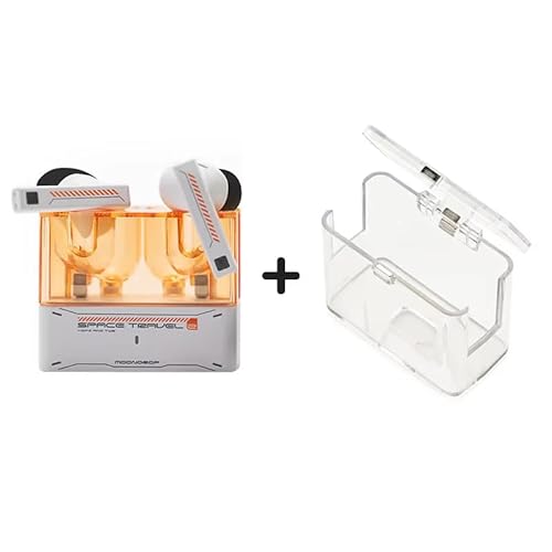 Moondrop Space Travel 2+Magnetic Protective case TWS wiress Earphone Bluetooth 6.0 ANC Low-Latency Game Mode SBC/AAC (White)