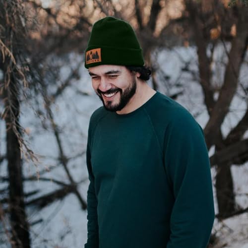 Image of Bigfoot Beanie for Men - Sasquatch Hat Winter Knit Cuffed Beanie for Women - Bigfoot Gifts for Christmas & New Year