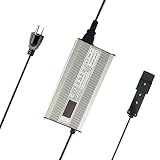 Abakoo 48V 5A Battery Charger for Yamaha Golf Cart G19 G22, with 2 Pin Plug, LED Display, 48 Volt 5