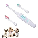 ibasenice 3pc Pet Dog Electric Brush Technology for Safe Gums Cleaning Random Color