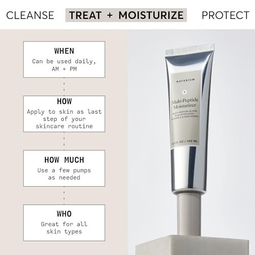 Naturium Multi-Peptide Moisturizer, Hydrating & Smoothing Skin Care, Moisturizes with Ethylated Vitamin C & Panthenol, Jumbo Size, 3.4 oz - Image 3