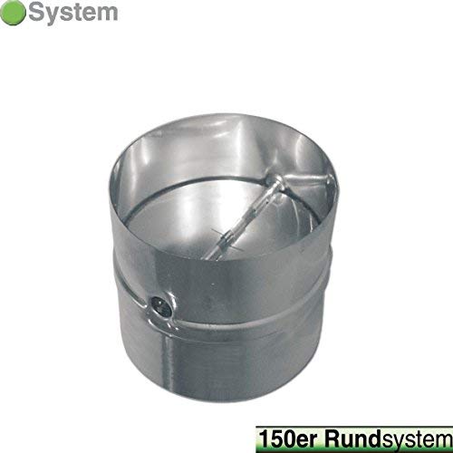 Rückstauklappe Rückschlagklappe Einschub Verbindungsstück für Schläuche und Rohre Anschluss: 150mm für Dunstabzugshaube Klimagerät oder Trockner