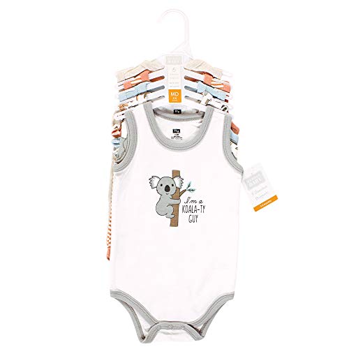 Hudson Baby Unisex Baby Cotton Sleeveless Bodysuits, Zoo Animals, 12-18 Months #TOP1