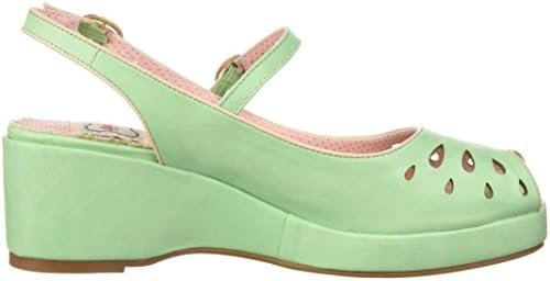 Bettie Page Women's BP242-FAYE Wedge Sandal, Mint, 9 B US | Image 5