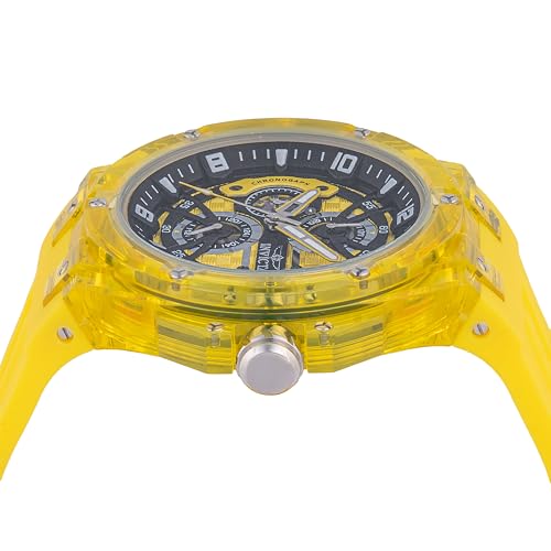 Invicta Racing Men 46mm Plastic Yellow Yellow dial VH67 Quartz3