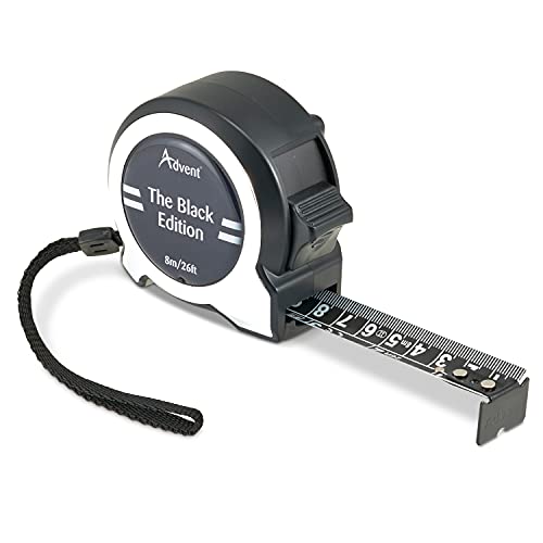 Cinta métrica profesional Advent 8m x 25mm negra