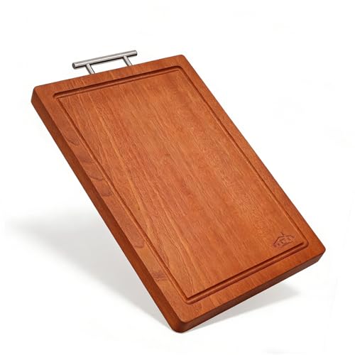 Tabla de Cortar Rectangular de Madera Sapele 43x30x3 cm miniatura 1