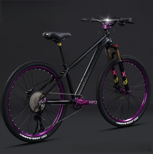 Dazzixクロスバイク 自転車 マウンテンバイク 26/27.5インチ 10/12段変速 MTB自転車 超軽量 通勤 通学 中学生 高校生 学生 大人 成人 男の子 女の子初心者 身長165〜180cmに対応 (27.5インチ/10速,ブラック)