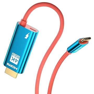 QCEs Cabo USB C para HDMI para Switch NS/OLED, pacote com 2 cabos adaptadores de TV HDMI 4K com carregamento de 1,5 m, compatível com Nintendo Switch Dock, Steam Deck, iPhone 15, Galaxy S23