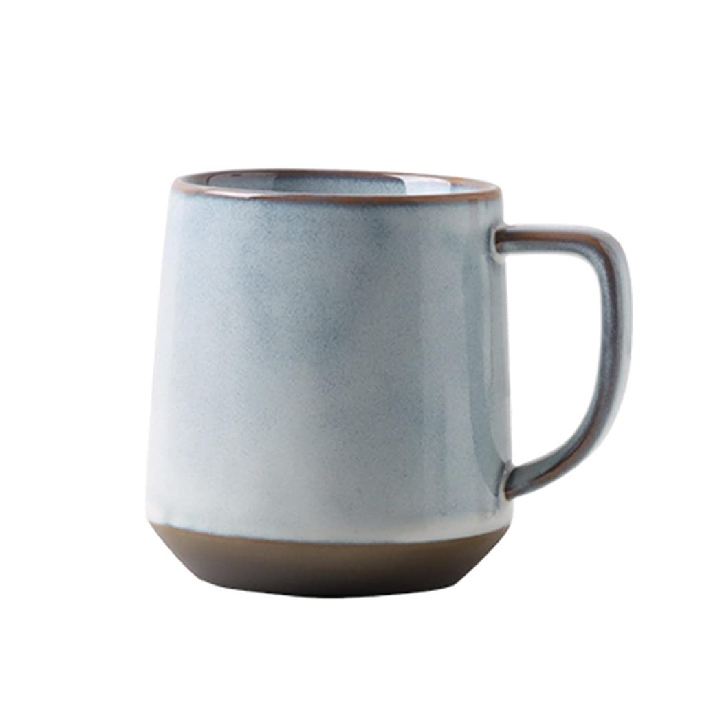 Japoński ceramiczny kubek do kawy w stylu vintage z uchwytem, ceramiczny kubek porcelanowy kubek do kawy mleka herbaty herbaty prezent dla kobiet do biura, do kuchenki mikrofalowej i zmywarki 400 ml