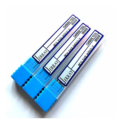 Image of 3pcs / Package JERRAY CNC Carving 3.75 Deg Tapered Angle Ball Tip Radius=1.0mm X 6mm Shank Tungsten Solid Carbide HRC55 with TiAIN Coated Router Bits