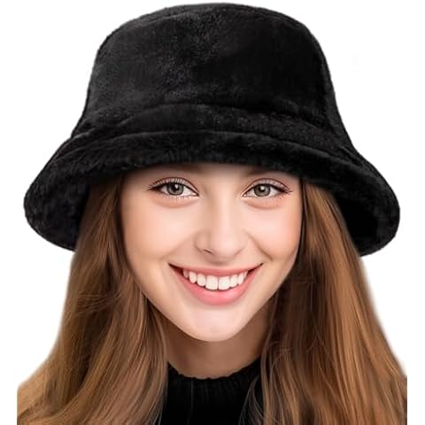 HONGTEYA Faux Fur Winter Bucket Hat Cover