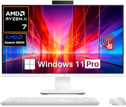 Image of ASUS VM670 27 inch Touchscreen All-in-One PC 32GB DDR5 1TB SSD Ryzen AI 7 350