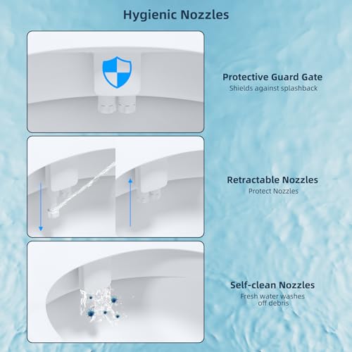 image for Hibbent Bidet Attachment for Toilet with Self Cleaning Dual Nozzle, Ho