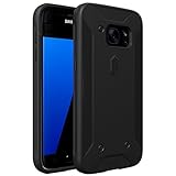 Galaxy S7 Case, Poetic QuarterBack [Corner/Bumper Protection][Replaceable back][No Bulk][Dual Protection]- Stylish PC+TPU Protective Case for Samsung Galaxy S7 (2016) Black