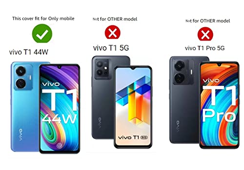Image of Rubber Back Cover Compatible Model for Vivo V2153 / T1 44W - Transparent