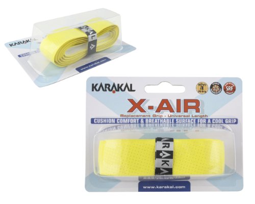 Karakal X-Air Replacement Grip - Tennis - Badminton - Squash (Yellow)