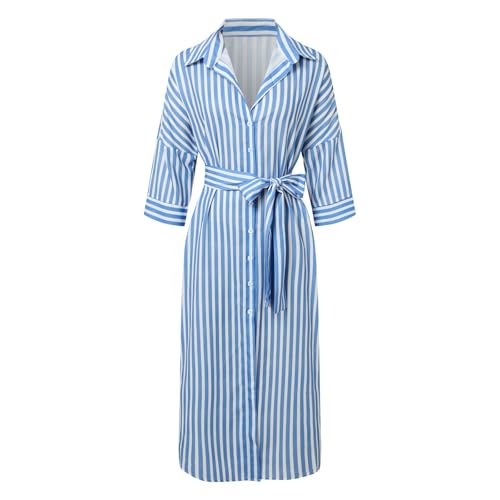 Robe chemise mi-longue : effacez les complexes grâce au col V