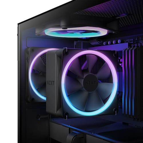 NZXT T120 CPU Air Cooler - RC-TN120-W1 - Conductive Copper Pipes - Fluid Dynamic Bearings - AMD and Intel Compatibility - White 1