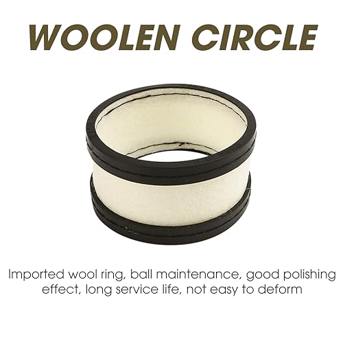 16 Laps Billiard Ball Cleaning Machine Wool Ring, Upgraded Pool Ball Cleaner Polisher with Circle Attachment Fit for Regal, Not Easy to Deform, Long Service Life, Accessories for Polishing Ball by BuleVina - Image 4