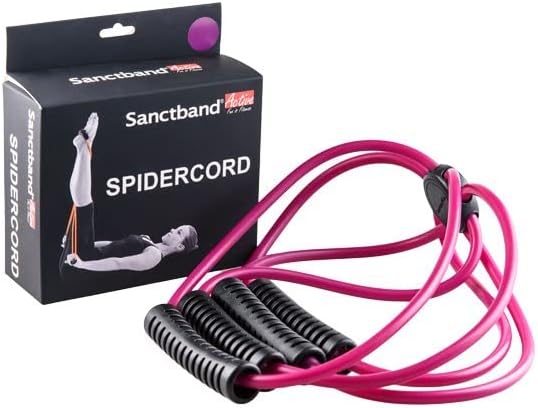 Miniatura 2 de (Producto de Malasia) NIVEL 2 PESO MEDIO Sanctband Active Spider Cord Core Cross Workout Pilates Reformer Ejercicio Resistencia Cuerdas Loop Tube