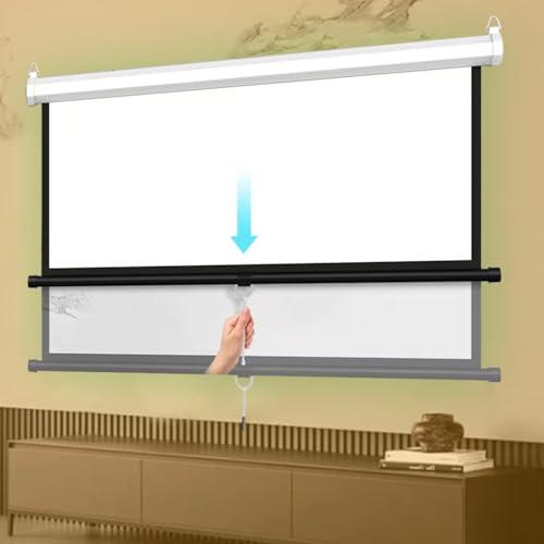 Pantalla manual retráctil 60 pulg. 16:9 para proyector
