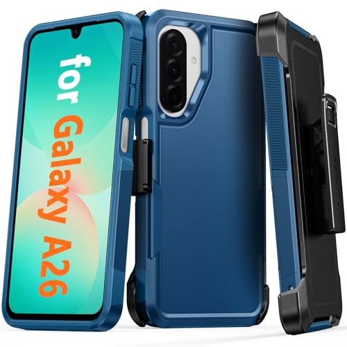 FNTCASE for Samsung Galaxy A26-5G Case with 360 Rotatable Belt-Clip Holster