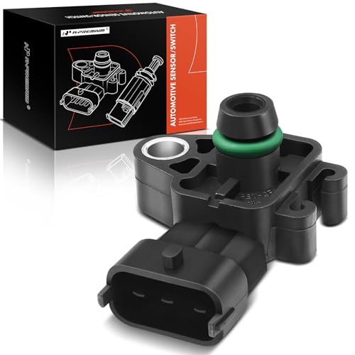 A-Premium Engine Manifold Absolute Pressure MAP Sensor Compatible with Buick Cadillac Chevy Silverado Express Suburban Tahoe GMC Sierra Yukon Hummer Isuzu Saab