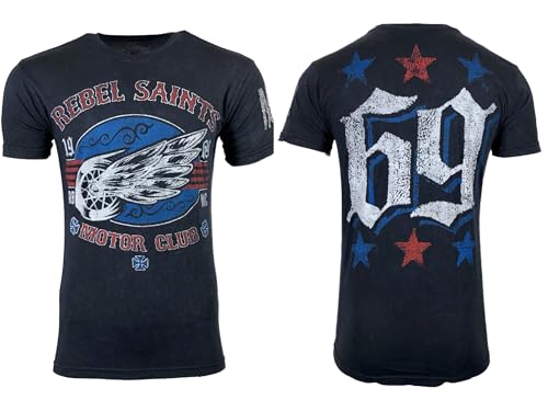 Rebel Saint by Affliction Men's T-Shirt Speed Rail